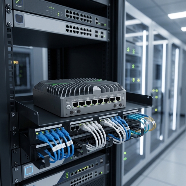 AI IOT Edge Computing Core Ultra 5 125U 8 Lan X86 Fanless Firewall Pfsense