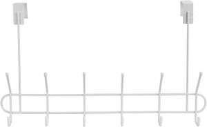 Chrome Iron Over Door <b>Hooks</b> Metal 5-10 Hangers Coat Hanging Rack Behind Door Over Door <b>Hook</b> for Hanging - Product Image 4