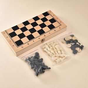 Juego de Ajedrez Profesional para Torneos, Tablero de Ajedrez de Madera Maciza de Tamaño Estándar, Piezas de Ajedrez Hechas a Mano para Entrenamiento y Competición - Product Image 3