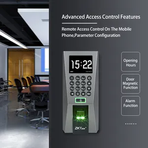 Zk F18 Control DE ACCESO biométrico de huellas dactilares y sistema de dispositivo de asistencia de tiempo Precio de máquinas de huellas dactilares 3000 Plantillas