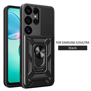 เคสโทรศัพท์แบบหมุนได้ ดีไซน์เกราะป้องกัน ผลิตจาก TPU และ PC ป้องกันแรงกระแทก บางเฉียบ พร้อมวงแหวนแม่เหล็กในตัว และฝาปิดเลื่อนปิดกล้อง - Product Image 5