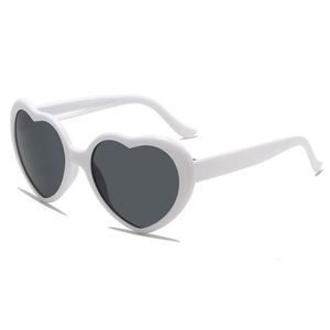 Colorful PC Lightweight Fashion Party Beach Travel UV Protection Trendy Photo Props <b>Heart</b> Shape Sunglasses - Product Image 2