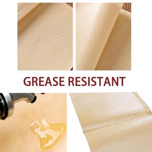 100 Gói Túi phẳng, giấy sáp cấp thực phẩm túi giấy màu nâu, Túi giấy không thấm mỡ cho bánh quy, xử lý, đồ ăn nhẹ, bánh mì - Product Image 2