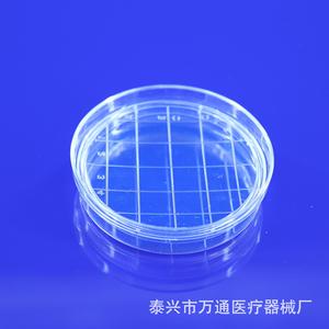 Placa de Petri Desechable Wantong de 65x15 mm con Rejilla, Plástico Estéril para Cultivo Bacteriano - Product Image 4