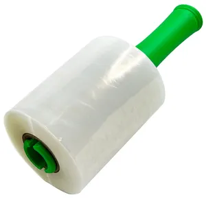 Рулон пластиковой пленки с пластиковыми ручками 80 калибра x 5,1 дюймов x 1000 футов до 500% растяжения