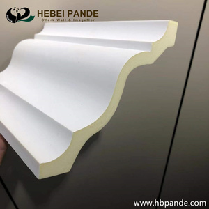 Trang Trí Nhà Cửa Khuôn Polyurethane Màu Trắng Sợi <span class=keywords><strong>PU</strong></span> Hiện Đại 4 Inch <span class=keywords><strong>Cornice</strong></span> - Product Image 5