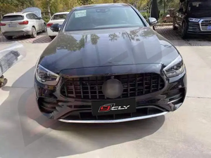 Grille de voiture avant ABS pour 2020 + <span class=keywords><strong>Mercedes</strong></span> Benz Classe E W213 Mise à niveau GT <span class=keywords><strong>A</strong></span>-<span class=keywords><strong>MG</strong></span> Style GTR Grille de voiture Noir Argent Grille - Product Image 2