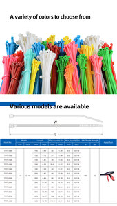 Để cung cấp cáp Zip Tie nhiệm vụ nặng nề, quan hệ cáp <span class=keywords><strong>Nylon</strong></span> 66 2.5*250, từ tự động <span class=keywords><strong>Nylon</strong></span> quan hệ cáp - Product Image 5