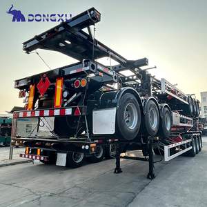 Rangka Truk Kontainer Trailer Dolly 40Ft 20Ft Pengangkut Kontainer Laut Semi Trailer Skeleton - Product Image 6