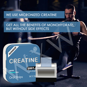 Premium Sports Healthcare Creatina Tiras orales Soporte para aumento de peso Creatina Monohidrato Películas orales Crecimiento muscular - Product Image 4