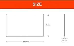 Fabbrica all'ingrosso ad alta frequenza 13.56MHz Fudan <span class=keywords><strong>1k</strong></span> Chip scheda di controllo accessi Smart PVC RFID F08 in bianco biglietto da visita NFC - Product Image 2