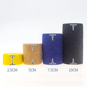 Fasciatura coesiva nastro adesivo autoadesivo in tessuto Non tessuto fasciante traspirante nastro adesivo - Product Image 2