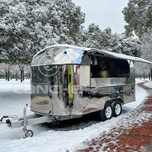 Camión de Comida comercial Remorque Remolque de concesión de restaurante rápido Cocina totalmente equipada Carro de comida móvil - Product Image 3
