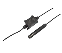 Sonde longue en plastique IP67 étanche Grade 4 fils câble de gaine capteur d'humidité et de température sortie 4-20mA