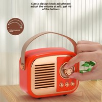 Speaker Genggam Retro Kotak Suara Mini Portabel Audio Luar Ruangan Rumah Hadiah Ulang Tahun