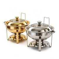 Plat de service élégant en verre avec couvercle de luxe pour buffet, chauffe-plats, matériel de restauration hôtelière et autres fournitures hôtelières