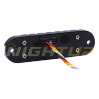 Feux de signalisation d'urgence à LED haute luminosité 12V 24V, feux stroboscopiques à LED pour montage en surface de voiture, feux stroboscopiques à LED pour calandre, SAE R65 CE IP67