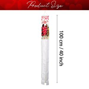 Décoration de jardin personnalisée pour la Saint-Valentin : chaussettes à vent imprimées numériquement pour la cour, le jardin et la véranda - Product Image 2