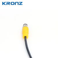 Connecteur KRONZ M12 3 broches droit IP67 Câble pré-moulé 5m |   Connecteur d'aviation en PVC jaune non blindé pour capteurs industriels