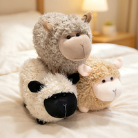 Peluches Anime Série Moutons Bouclés Super Douces Brodé Anti-Stress Personnalisables Grandes Blanc Marron Gris