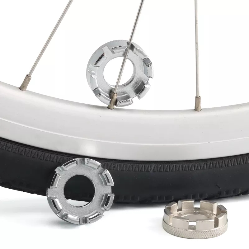 WANGQI Chiave per raggi della bicicletta, centratore a 8 strati, chiave inglese a 8 vie, per capezzolo, chiave, ruota e ruota