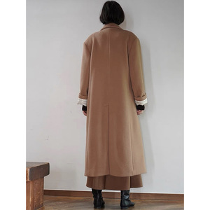 <span class=keywords><strong>Abrigo</strong></span> <span class=keywords><strong>de</strong></span> lana para mujer Otoño e Invierno abrigos <span class=keywords><strong>de</strong></span> invierno <span class=keywords><strong>de</strong></span> alta calidad cálidos alargados con doble botonadura - Product Image 4