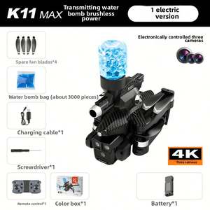 Dron K11 Max con Motor sin Escobillas, Flujo Óptico, Control Remoto de Cuatro Ejes, Tres Cámaras, Lanza Bombas de Agua - Product Image 6
