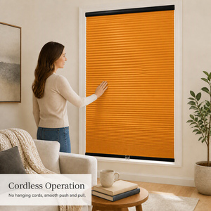Stores alvéolaires finis en tissu format brillant pour <span class=keywords><strong>porte</strong></span>, ajustement parfait, sans cordon - Product Image 5