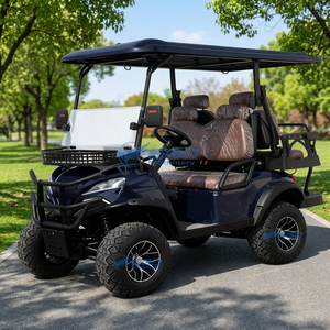 Voiturette de golf électrique tout-terrain 60V 4 places en acier de haute qualité avec design haut de gamme, transport spécial / véhicule électrique - Product Image 1