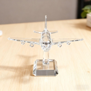Nórdico creativo hogar transparente cristal avión decoración ornamento moderno Simple modelo habitación <span class=keywords><strong>vino</strong></span> gabinete Decoración - Product Image 6
