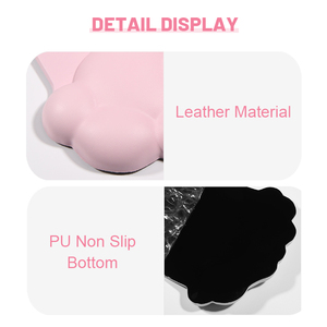 Bán Buôn Rắn Màu Da Đám Mây Chuột Pad Bàn Phím Tay Chủ Bộ Nhớ Bọt Silicone Chống Trượt Không Thấm Nước Cổ Tay Chuột Pad - Product Image 4