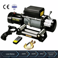 Treuil électrique tout temps 13500lbs avec frein automatique, antidérapant, moteur en cuivre pur IP67, revêtement antirouille, 12V/24V DC pour 4x4, SUV, tout-terrain