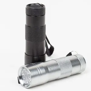12 LED UV El Feneri Para Kontrol Dedektörü Tırnak Lambası UV Torch