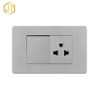Prise électrique thaïlandaise à 3 broches 16A 250V avec interrupteur 1 gang, prise murale de type 118 pour utilisation en Thaïlande