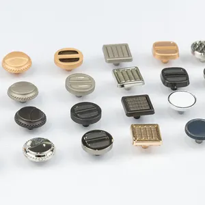 Wholesale Brass 4 Parts Metal Snap Fastener Button With Custom Logo Zinc Alloy Press Button Model 201 Four Parts Snap Button