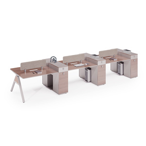 Muebles de Oficina Comerciales, Escritorio de Trabajo para <span class=keywords><strong>4</strong></span> Personas, Escritorio Modular Moderno para Espacios Abiertos de Oficina - Product Image 6