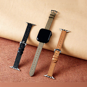Bracelet en cuir véritable Upro Slim Tapered pour Apple Watch 11, bracelet à grain de palme pour iWatch Series 11 10 9 8 SE - Product Image 5