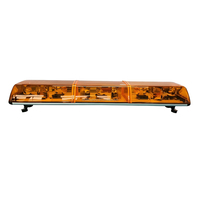 Barre lumineuse d'urgence rotative halogène de haute qualité 175W avec ampoules 35W intégrées DC12V ou 24V, ambre intense, 1214mm (48 pouces)