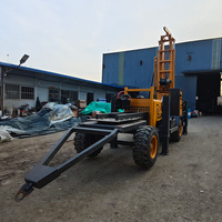 Plateforme de forage de puits d'eau 300 mètres, plateforme de forage minière entièrement hydraulique, machine de forage rotative pour trous à vendre