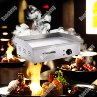 Équipement de restauration, plaque de cuisson électrique en acier inoxydable, barbecue, plaque de cuisson à gaz ou électrique, outil de cuisson professionnel