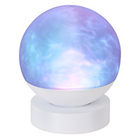 Lampe de table moderne de petite taille à abat-jour en forme de boule, à commande tactile à changement de couleur, à piles, pour la décoration des fêtes des enfants