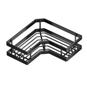 Modern Durable Eco-Friendly Carbon Steel Waterproof Wall-Mounted Bathroom <strong>Shower</strong> Corner Shelf Nail-Free Single-Tier Adhesive - Product Image 6