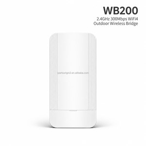 Pont sans fil extérieur IP65 2,4 GHz 300 Mbps avec 2 ports RJ45 10/100 Mbps, émetteur WiFi PtP/PtMP pour la surveillance des ascenseurs - Product Image 2