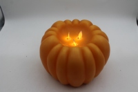Décoration d'Halloween à piles pour l'intérieur et l'extérieur, citrouilles avec bougies LED