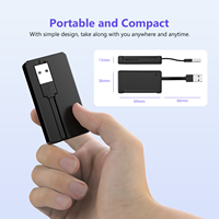 Lector de tarjetas dos en uno 2 en 1 para tarjeta de memoria TF SD compatible con PC, portátil, cámara, uso de instalación externa