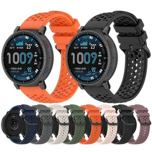 <span class=keywords><strong>Correas</strong></span> Deportivas Ajustables de Silicona Suave y Duradera para Relojes Inteligentes, Resistentes al Agua, para Amazfit Active Max - Product Image 1