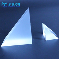 Prisma de vidrio óptico triangular BK7 K9 de ángulo recto isósceles de 90 grados para proyector