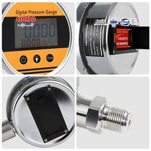 1/8 BSP <span class=keywords><strong>0</strong></span>.2% <span class=keywords><strong>0</strong></span>.5% FS doğruluk 1/4 NPT <span class=keywords><strong>160</strong></span> <span class=keywords><strong>PSI</strong></span> plastik yağ dolu <span class=keywords><strong>0</strong></span>-60MPA LCD dijital basınç göstergesi 4LCD ekran alt montaj - Product Image 3