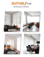 Stores à enroulement pour fenêtres françaises Win Smart, rideaux au design moderne pour bureau ou cuisine, installation intégrée