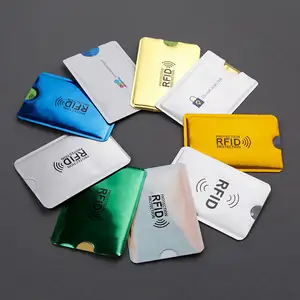 Anti-Theft Credit Card Holder Aluminum Foil Passport Protectors Rfid Blocking Sleeves